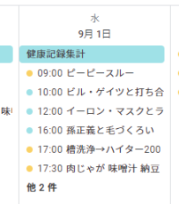 細かいタスクや予定をすべてGoogleカレンダーに入力
